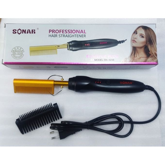 SONAR Hot Comb Professional Hair Straightener