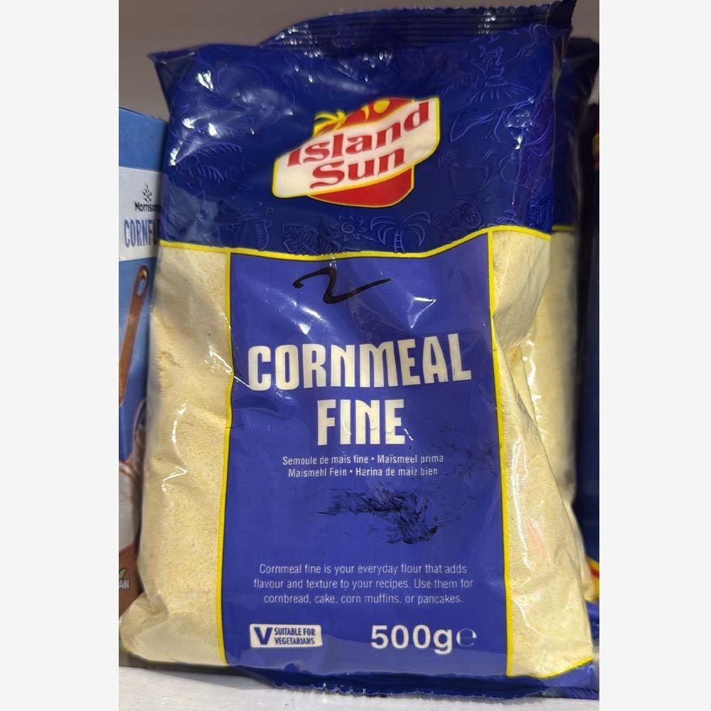 500g bag of Island Sun Cornmeal Fine.