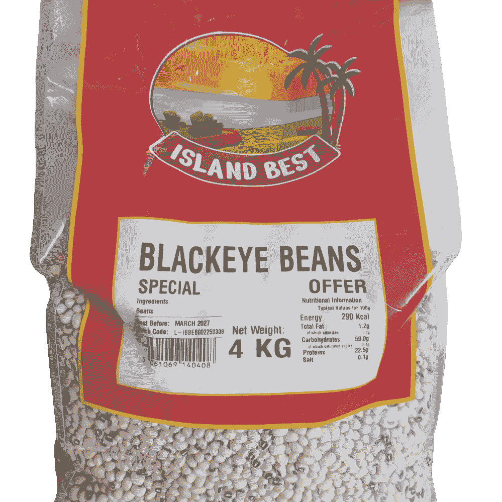 4 kg bag of Island Best Blackeye Beans