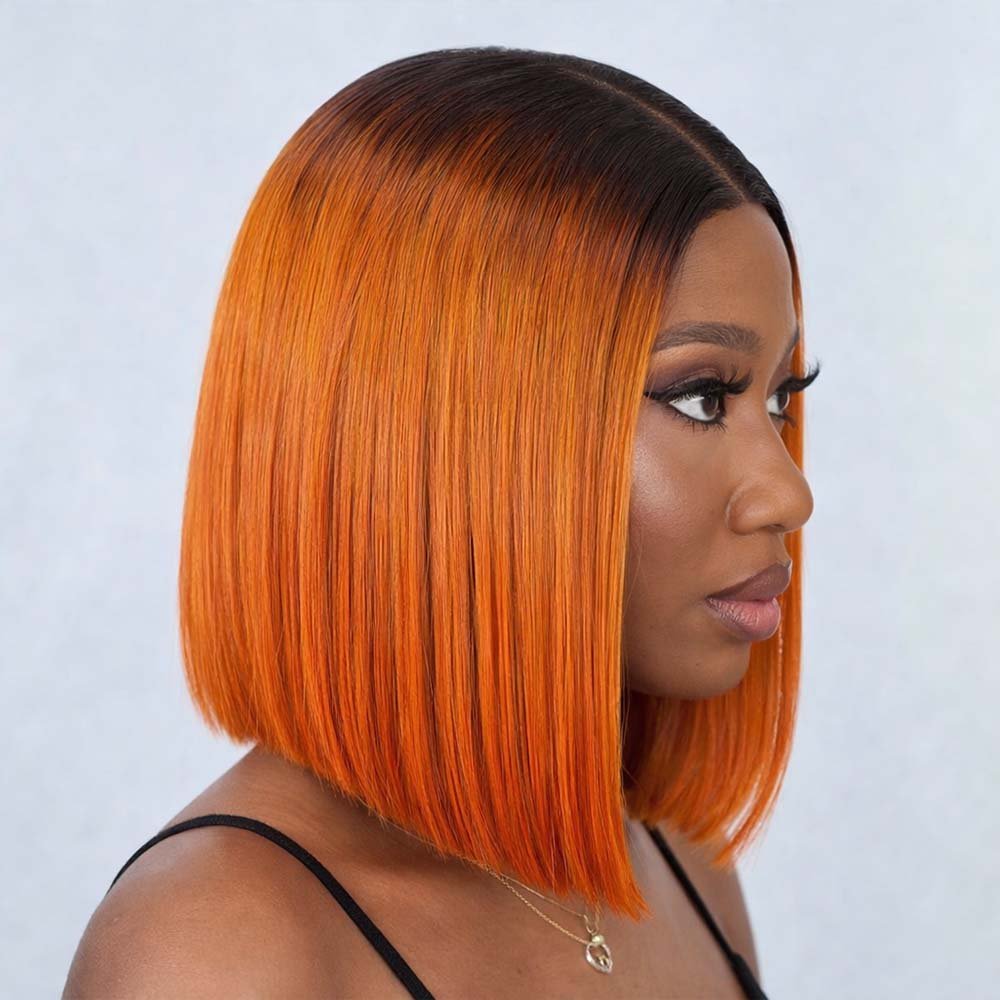 10-inch Luxury Bone Straight - Orange