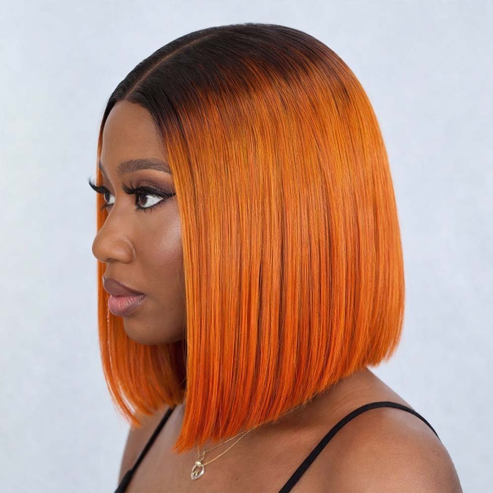 10-inch Luxury Bone Straight - Orange