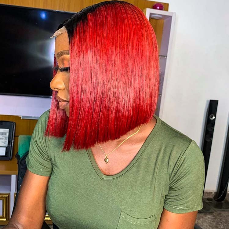 10-inch Luxury Bone Straight - Red