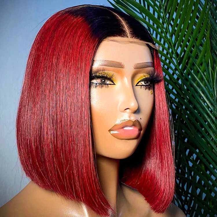 10-inch Luxury Bone Straight - Red