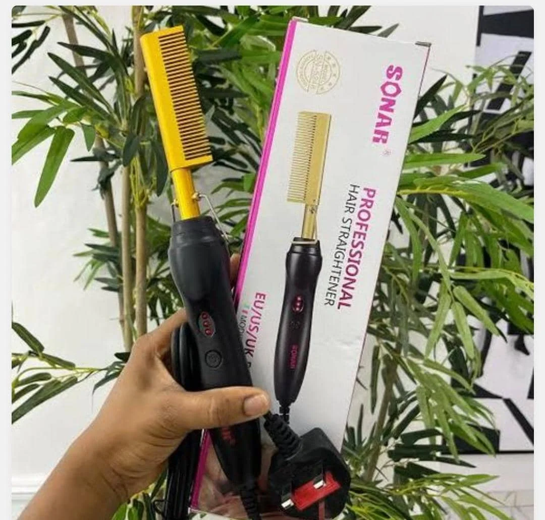 SONAR Hot Comb Professional Hair Straightener
