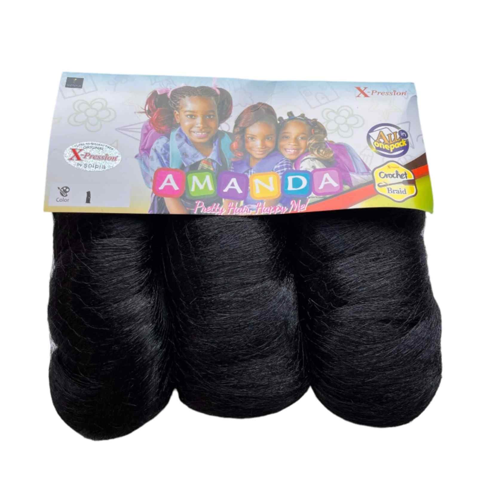 X-pression AMANDA braiding hair extension - crochet.