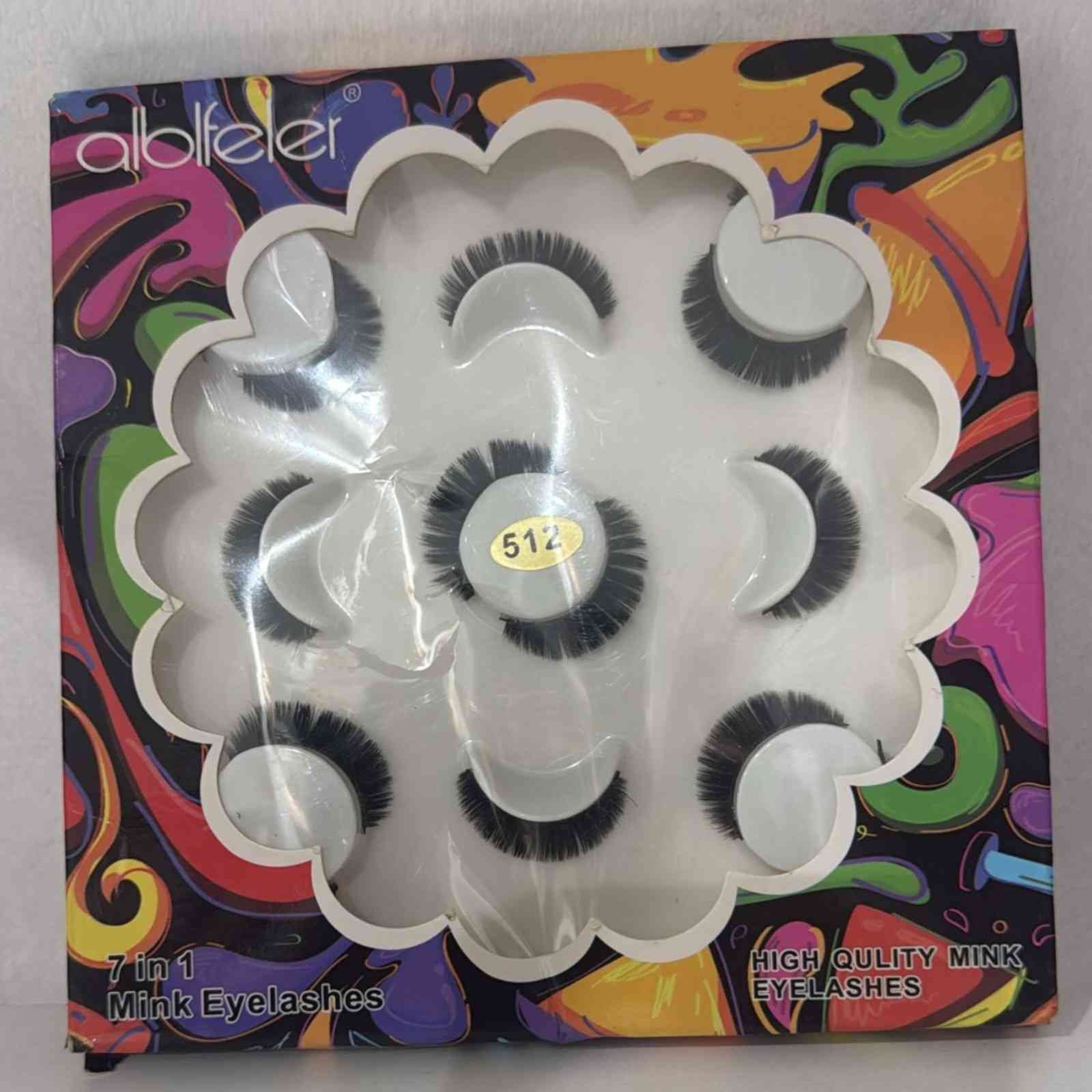 A set of Alblfeler 7-in-1 Mink Eyelashes