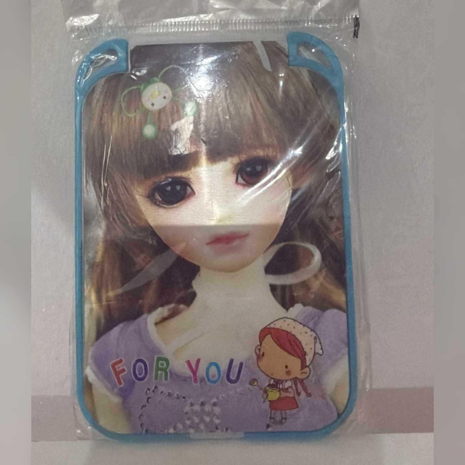 Pocket mirror 3d doll print front