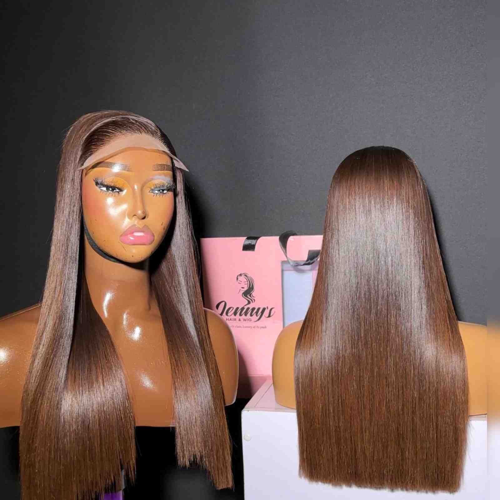 Luxury bone straight  - Brown