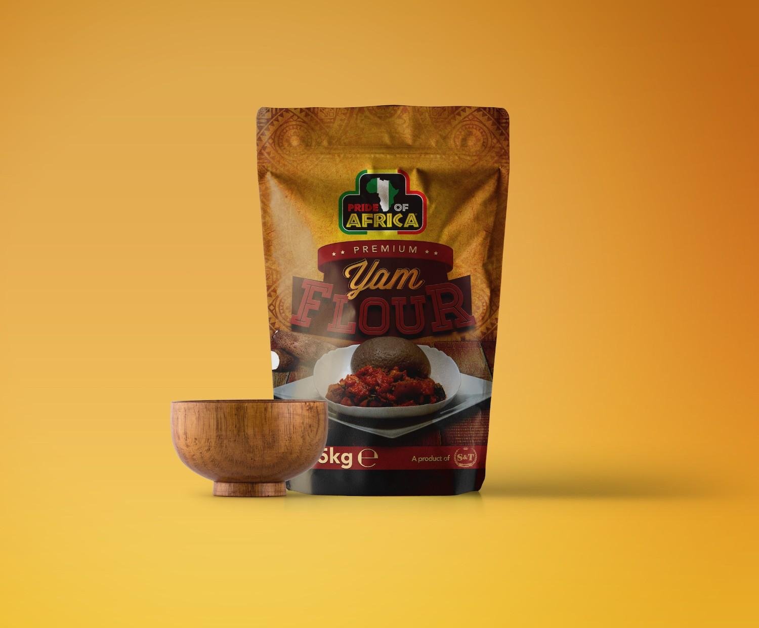 1.5g of Pride of Africa Premium Yam Flour.