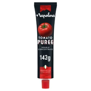 Napolina Double Concentrate Tomato Puree in a 142g tube.