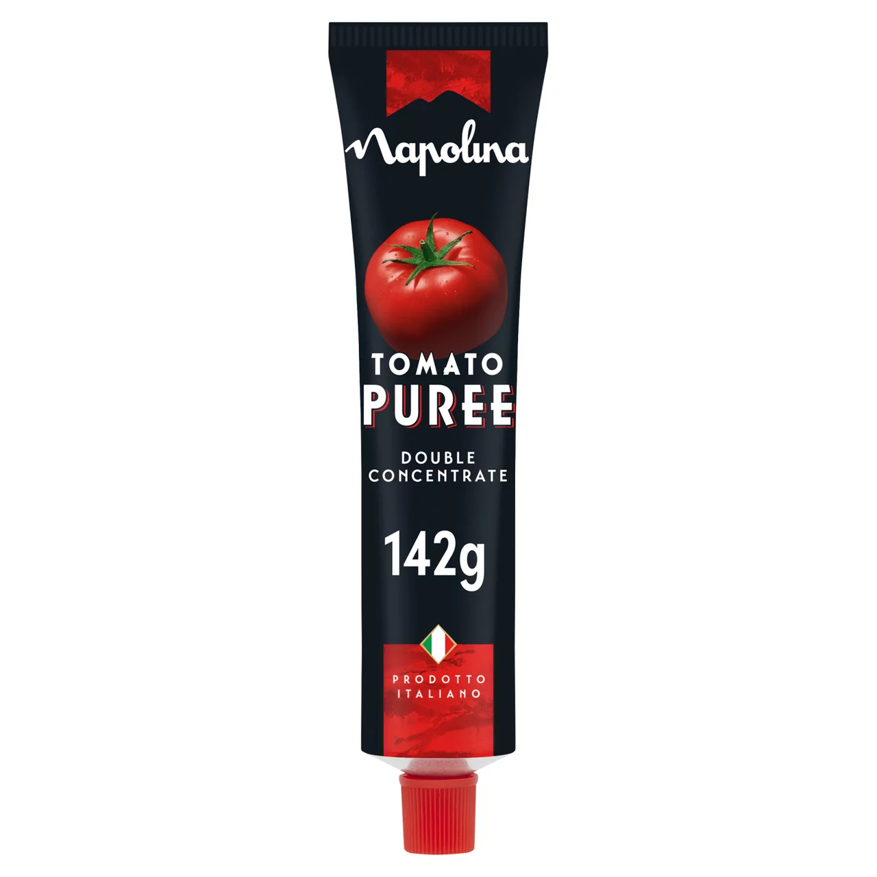 Napolina Double Concentrate Tomato Puree in a 142g tube.
