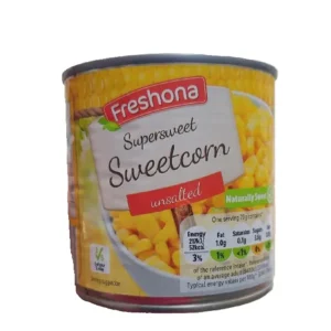 A Tin of Freshona Naturally Sweet Sweetcorn 300g