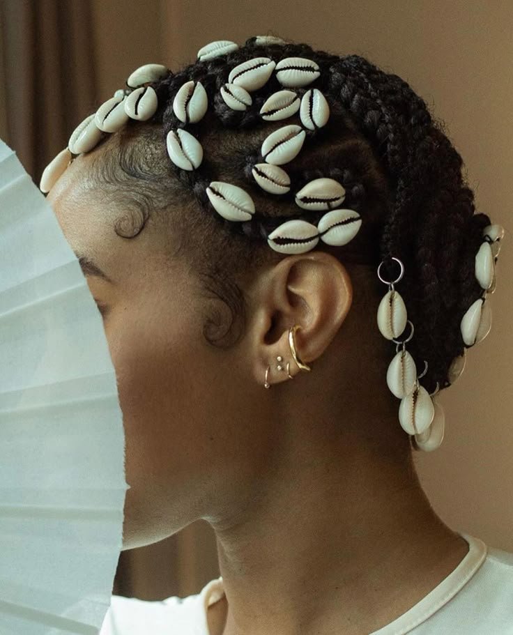 Cowrie Shell Hair Beads, Loc Jewelry, Dreadlock Braids Hair Accessories