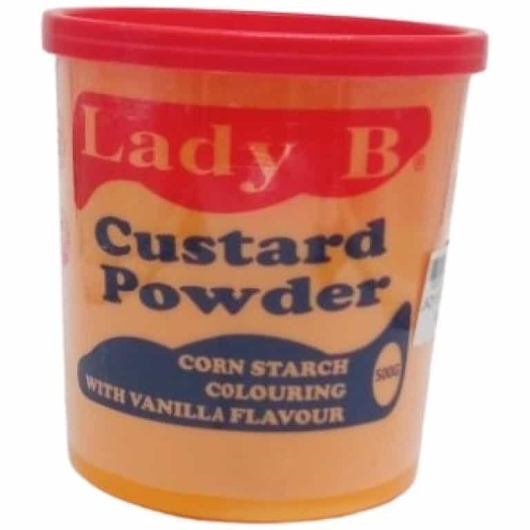 1.6kg tub of Lady B Custard Powder.