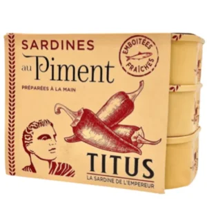 Titus Sardines in Sunflower Oil with Chilli 3 x 125 g