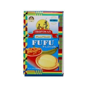 Tropiway Instant Plantain Fufu flour.