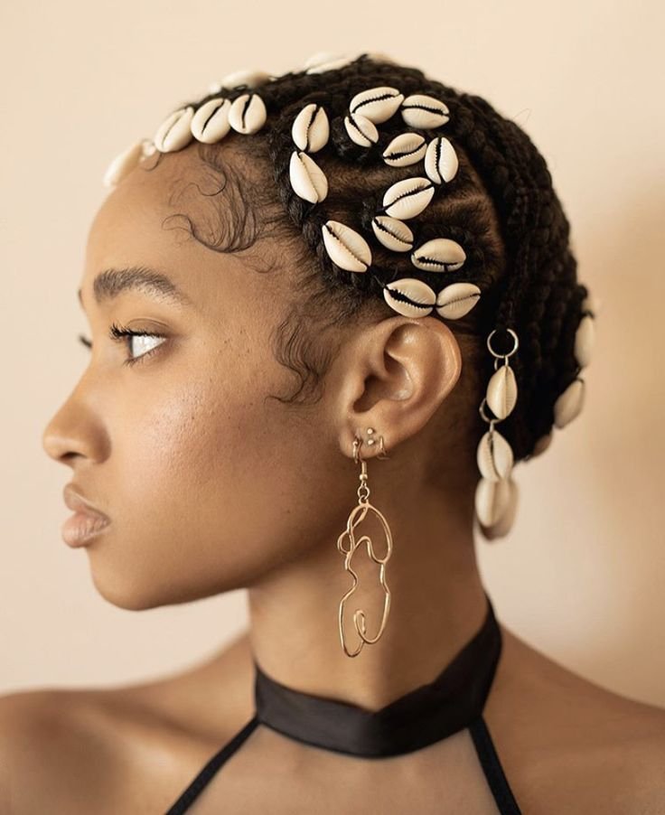 Cowrie Shell Hair Beads, Loc Jewelry, Dreadlock Braids Hair Accessories