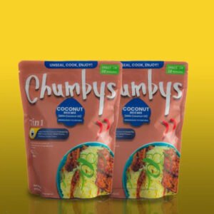 Chumbys Coconut Rice Mix, a Nigerian-style instant meal.