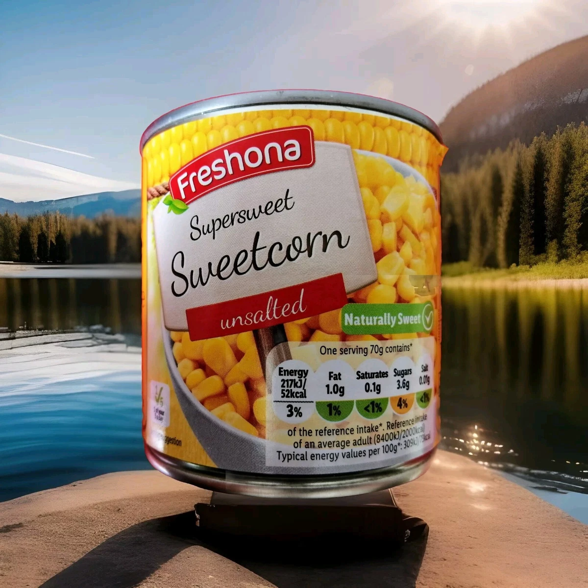 A Tin of Freshona Naturally Sweet Sweetcorn 300g